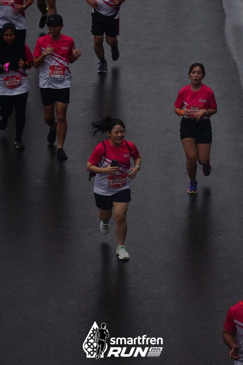 Race photo from Smartfren Run 2024
