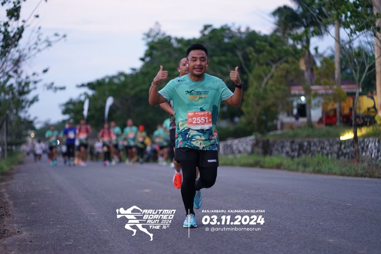 Race photo from Arutmin Borneo Run 2024