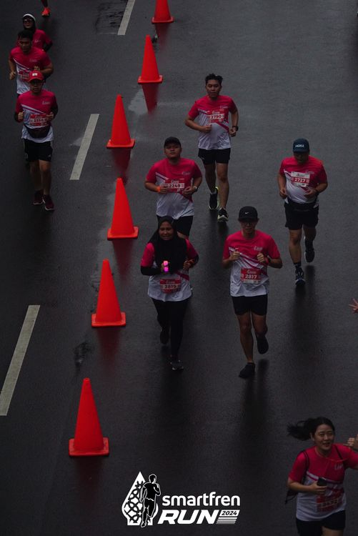 Race photo from Smartfren Run 2024