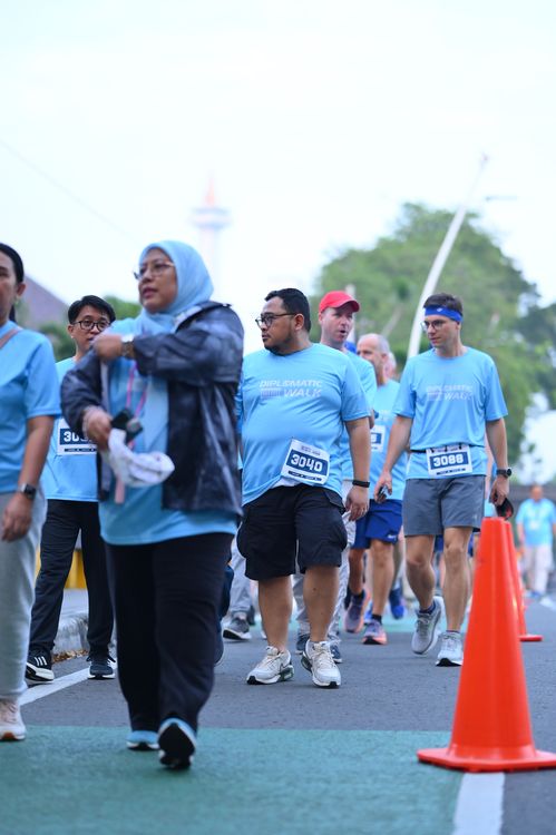 Race photo from KEMLU RUN 2025