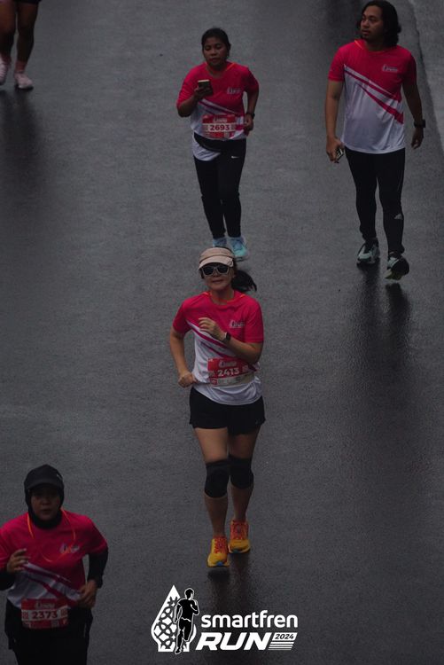 Race photo from Smartfren Run 2024