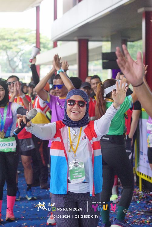 Race photo from BAF LIONS RUN 2024