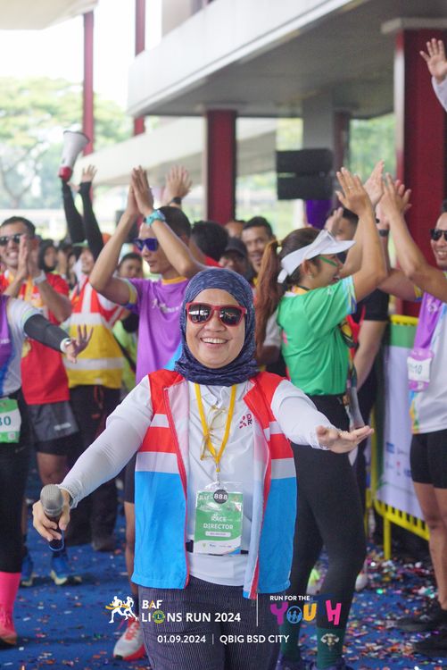 Race photo from BAF LIONS RUN 2024