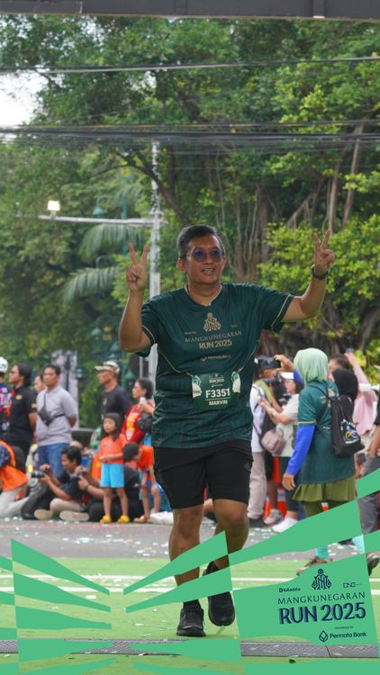 Race photo from Mangkunegaran Run 2025