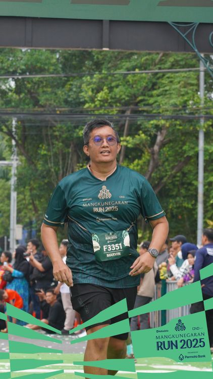 Race photo from Mangkunegaran Run 2025