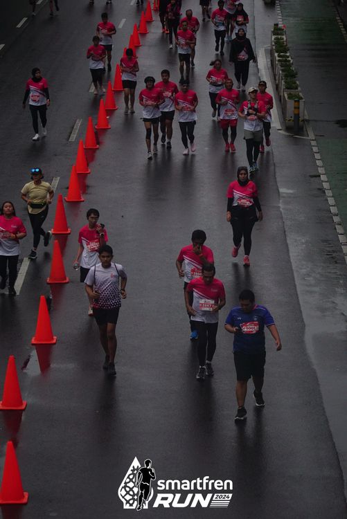 Race photo from Smartfren Run 2024