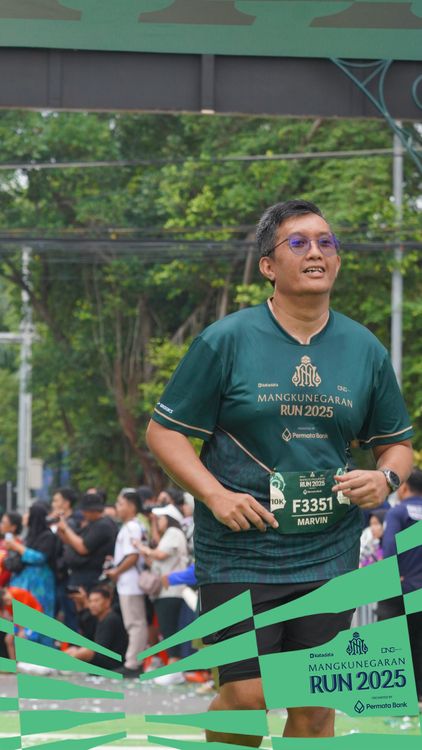 Race photo from Mangkunegaran Run 2025
