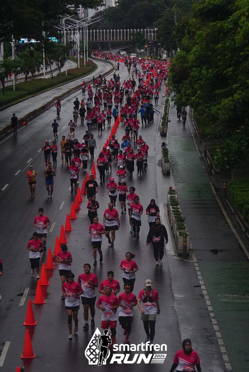 Race photo from Smartfren Run 2024