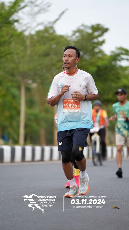 Race photo from Arutmin Borneo Run 2024