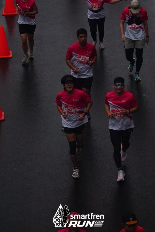 Race photo from Smartfren Run 2024