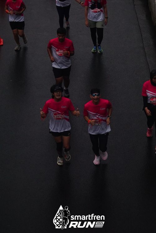 Race photo from Smartfren Run 2024