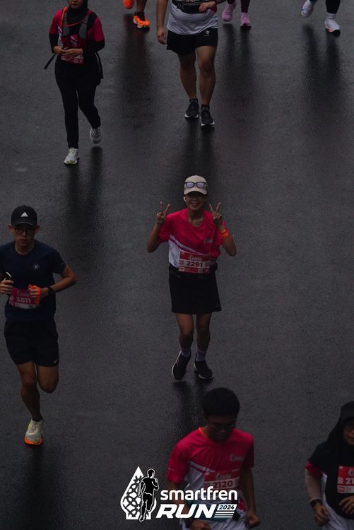 Race photo from Smartfren Run 2024