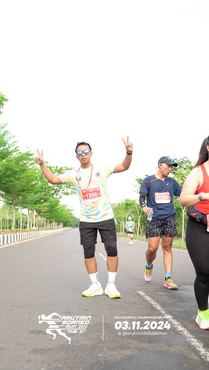 Race photo from Arutmin Borneo Run 2024