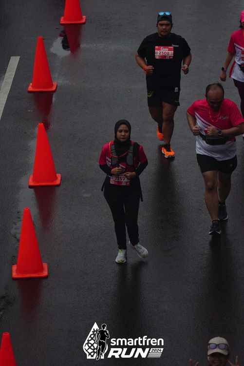 Race photo from Smartfren Run 2024