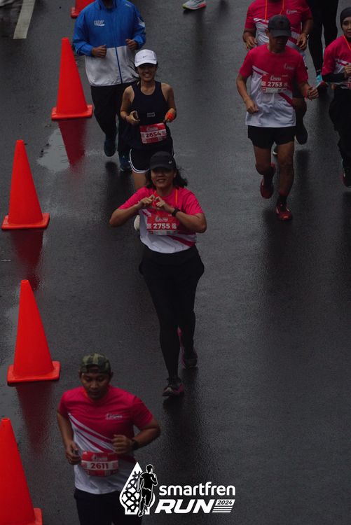 Race photo from Smartfren Run 2024