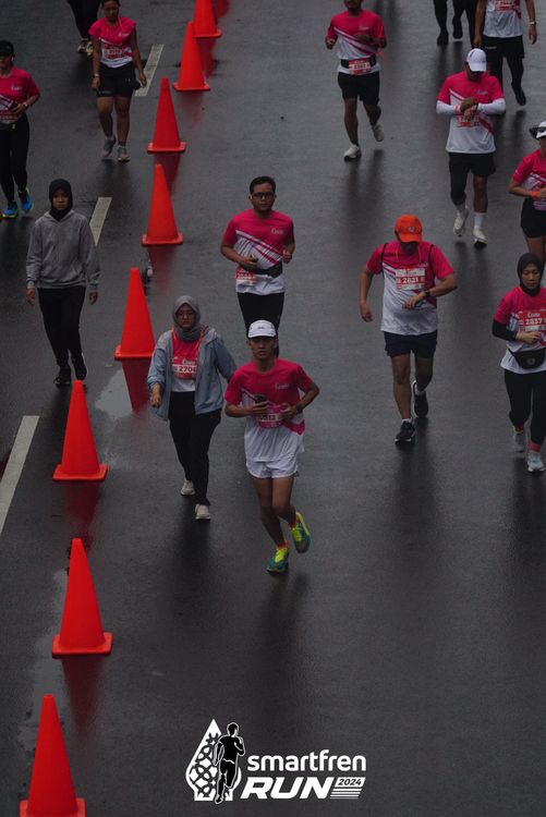 Race photo from Smartfren Run 2024