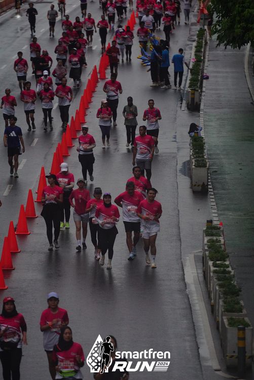 Race photo from Smartfren Run 2024