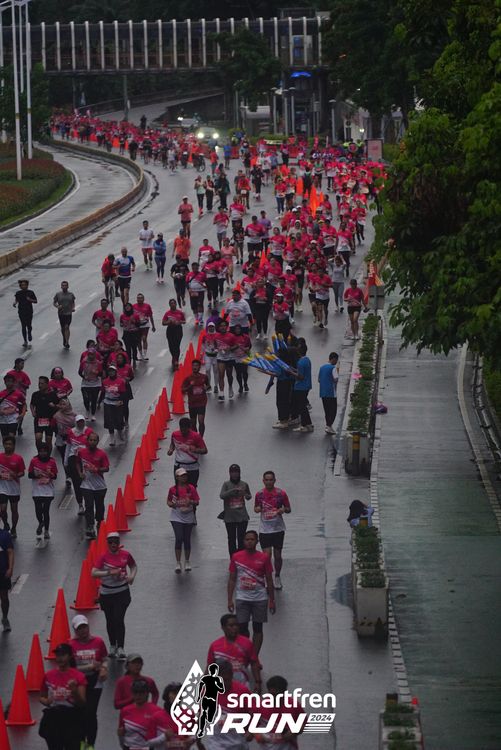 Race photo from Smartfren Run 2024