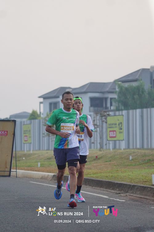 Race photo from BAF LIONS RUN 2024