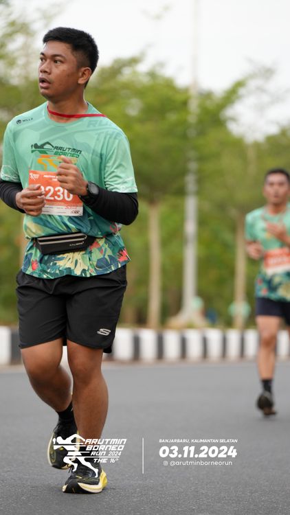 Race photo from Arutmin Borneo Run 2024