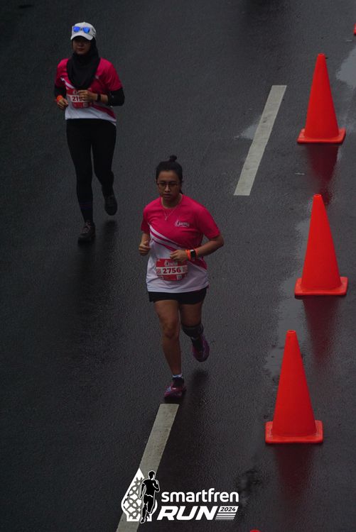 Race photo from Smartfren Run 2024