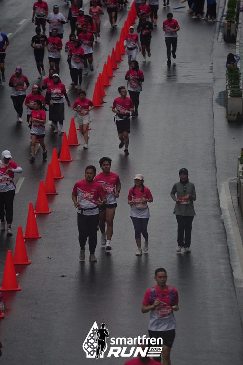 Race photo from Smartfren Run 2024