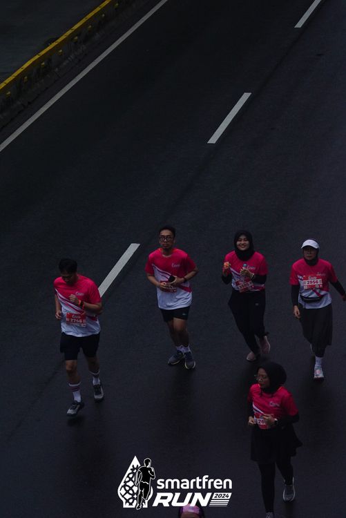 Race photo from Smartfren Run 2024