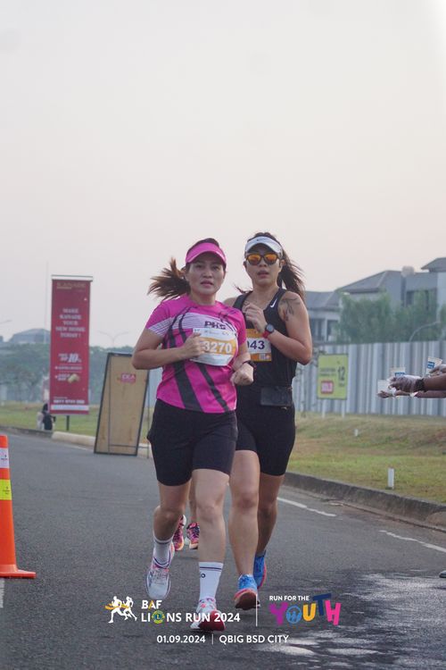 Race photo from BAF LIONS RUN 2024