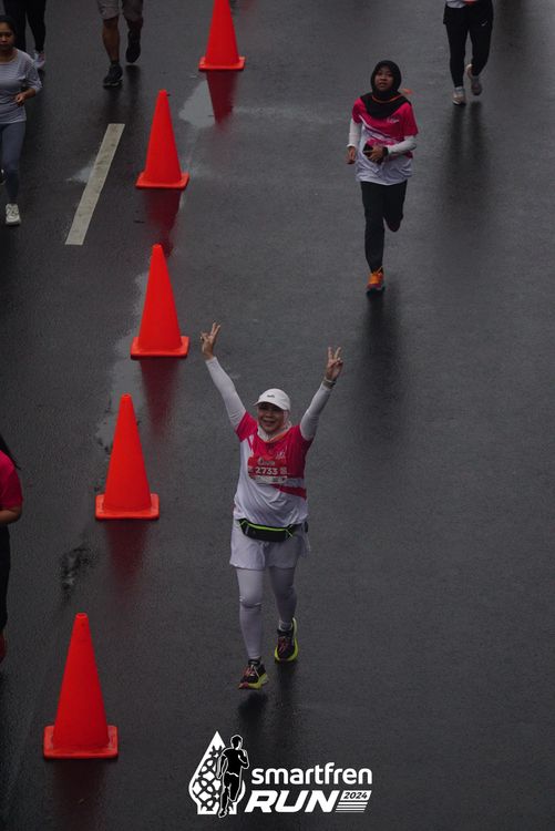 Race photo from Smartfren Run 2024