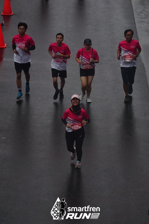 Race photo from Smartfren Run 2024