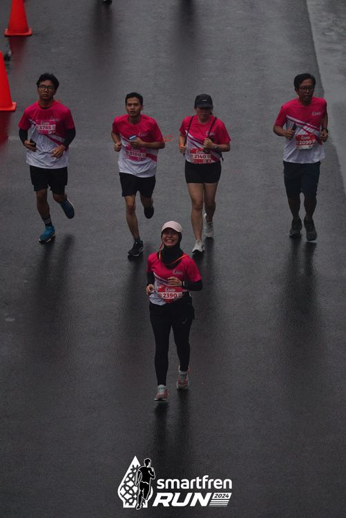 Race photo from Smartfren Run 2024