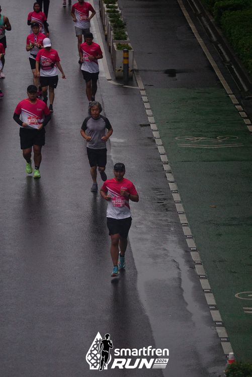 Race photo from Smartfren Run 2024