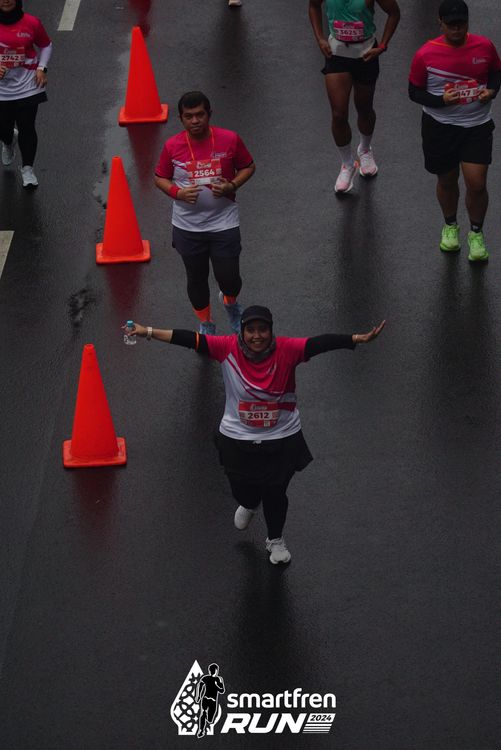 Race photo from Smartfren Run 2024