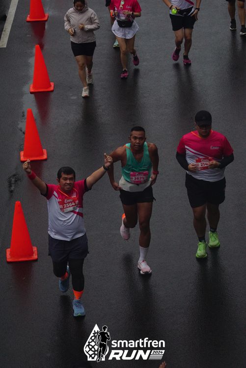 Race photo from Smartfren Run 2024
