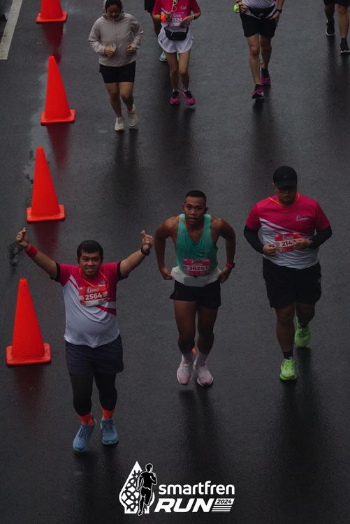 Race photo from Smartfren Run 2024