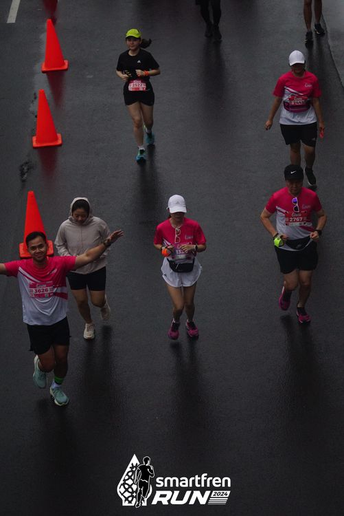 Race photo from Smartfren Run 2024
