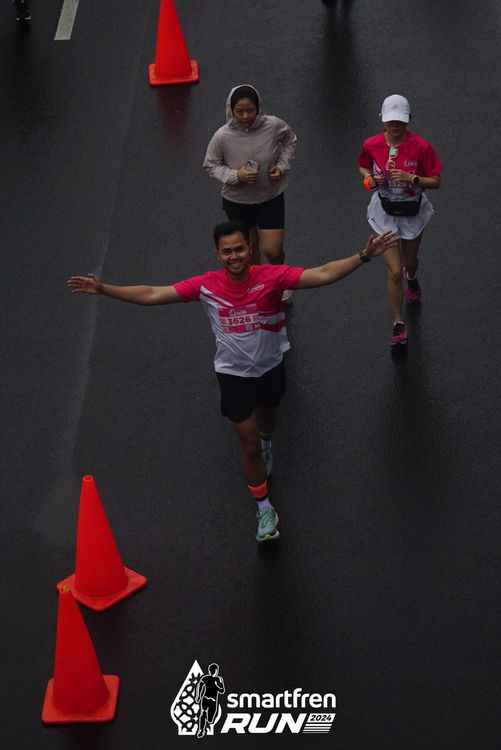 Race photo from Smartfren Run 2024