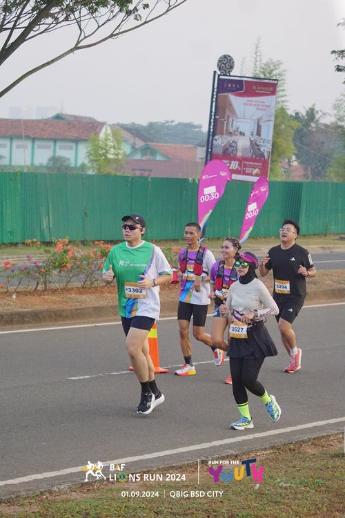 Race photo from BAF LIONS RUN 2024