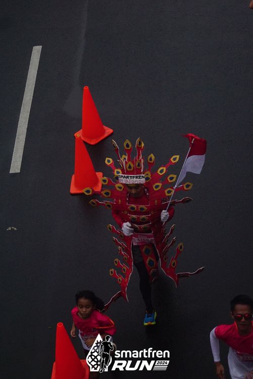 Race photo from Smartfren Run 2024