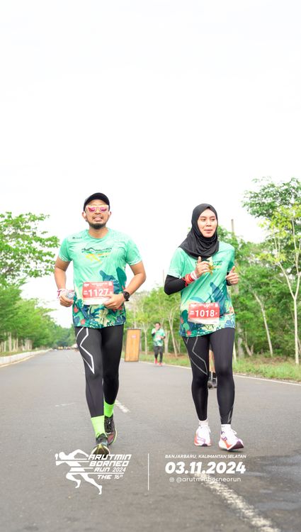 Race photo from Arutmin Borneo Run 2024