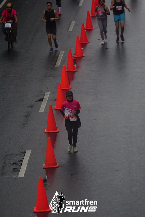 Race photo from Smartfren Run 2024