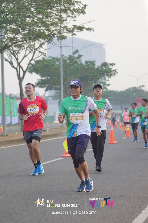 Race photo from BAF LIONS RUN 2024