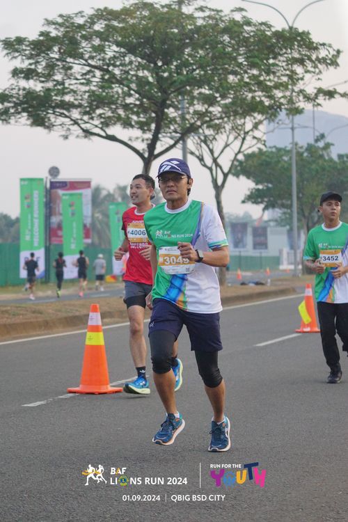 Race photo from BAF LIONS RUN 2024