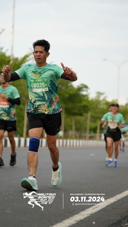 Race photo from Arutmin Borneo Run 2024