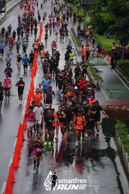 Race photo from Smartfren Run 2024