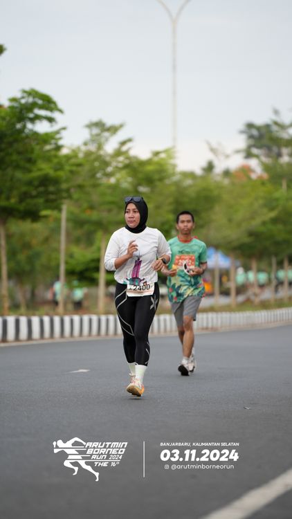 Race photo from Arutmin Borneo Run 2024