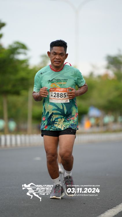 Race photo from Arutmin Borneo Run 2024