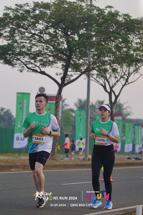 Race photo from BAF LIONS RUN 2024