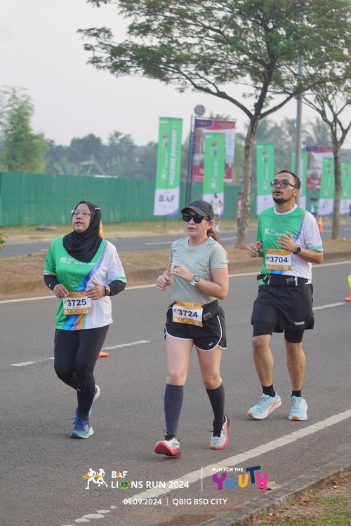 Race photo from BAF LIONS RUN 2024