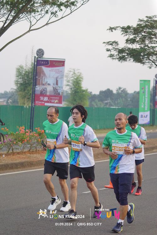 Race photo from BAF LIONS RUN 2024